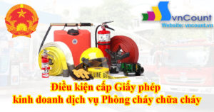 Điều kiện đăng ký kinh doanh nghành nghề phòng cháy chữa cháy