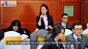 trao đổi nghiệp vụ về đăng ký kinh doanh tại 2 tỉnh