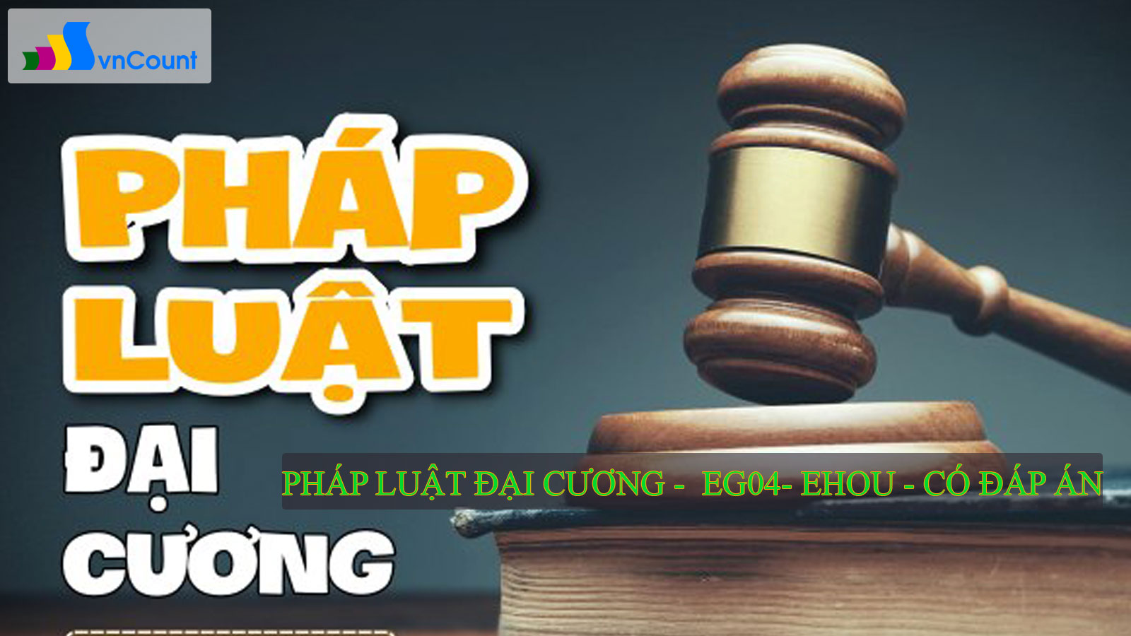 Pháp luật đại cương - Đáp Án Trắc Nghiệm Môn EG04 - EHOU